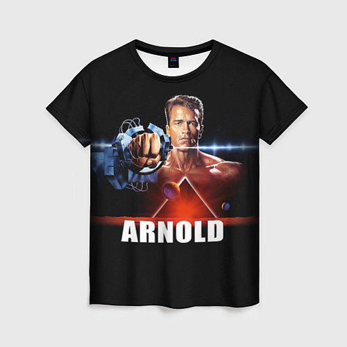 Женская футболка Iron Arnold / 3D-принт – фото 1