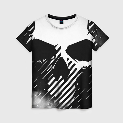 Женская футболка Череп / 3D-принт – фото 1