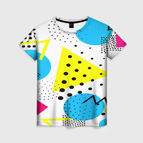Женская футболка Стильная геометрия / 3D-принт – фото 1
