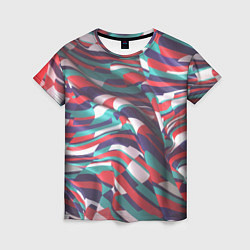 Женская футболка Трехмерная абстракция
