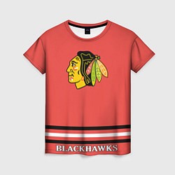 Футболка женская Chicago Blackhawks NHL, цвет: 3D-принт