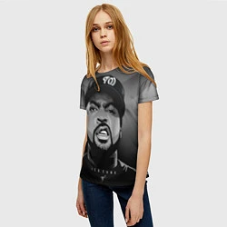 Футболка женская Ice Cube: Gangsta, цвет: 3D-принт — фото 2
