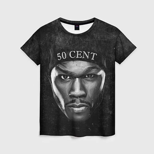 Женская футболка 50 cent: black style / 3D-принт – фото 1