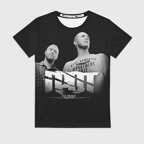 Женская футболка ГРОТ: XO Promo / 3D-принт – фото 1