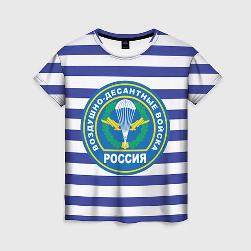 Женская футболка ВДВ Россия / 3D-принт – фото 1