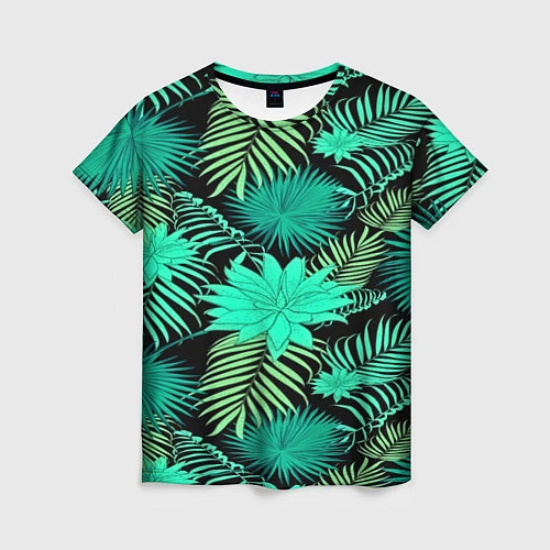 Женская футболка Tropical pattern / 3D-принт – фото 1