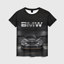 Женская футболка BMW серебро