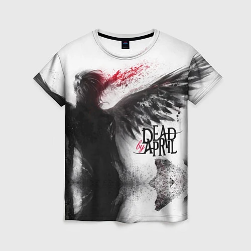 Женская футболка Dead by April: Black angel / 3D-принт – фото 1