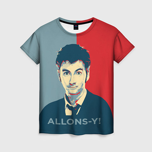 Женская футболка ALLONS-Y! / 3D-принт – фото 1