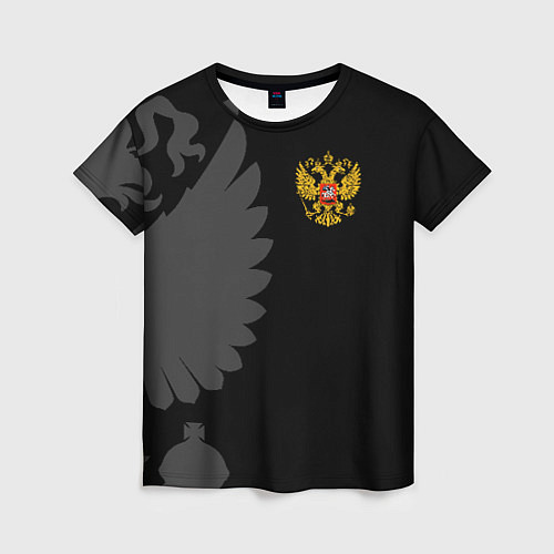 Женская футболка Russia - Black collection / 3D-принт – фото 1