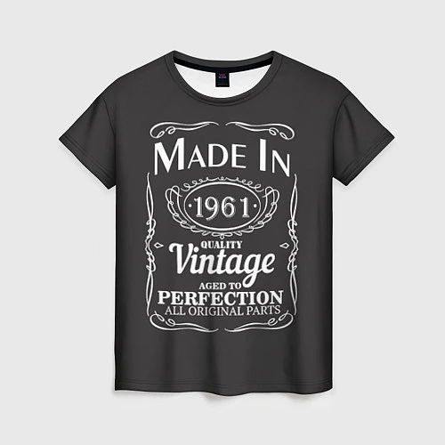 Женская футболка Сделано в 1961 / 3D-принт – фото 1