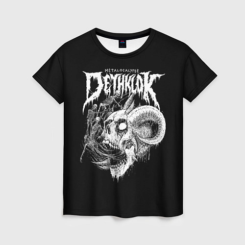 Женская футболка Dethklok: Goat Skull / 3D-принт – фото 1