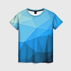 Женская футболка Geometric blue