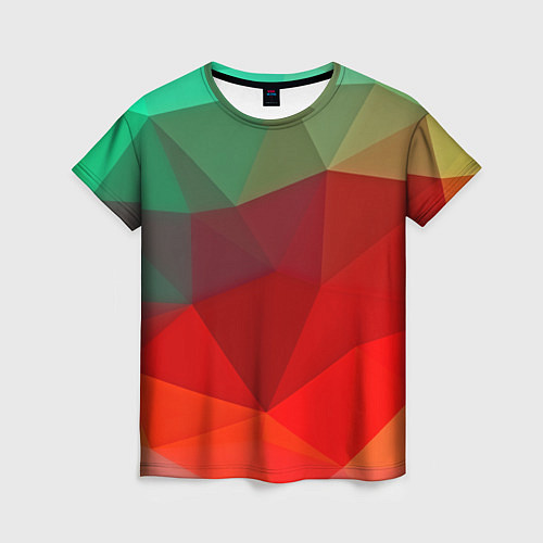 Женская футболка Abstraction colorise / 3D-принт – фото 1