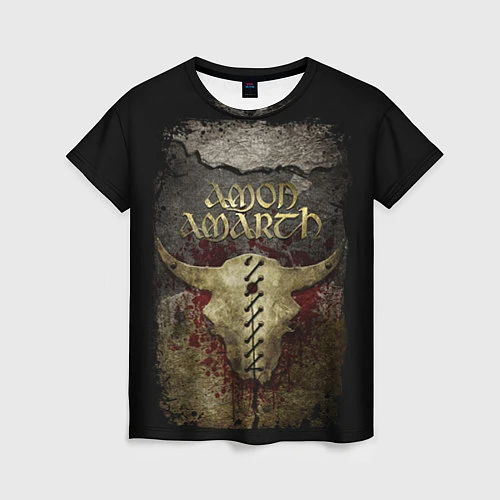 Женская футболка Amon Amarth: Death bull / 3D-принт – фото 1
