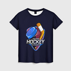Футболка женская Hockey Tournament, цвет: 3D-принт