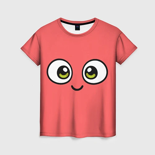 Женская футболка Эмодзи / Смайл / 3D-принт – фото 1