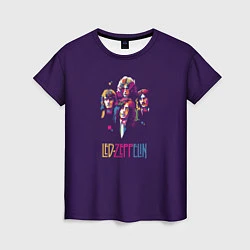 Футболка женская Led Zeppelin Color, цвет: 3D-принт