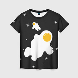 Женская футболка Космические яйца