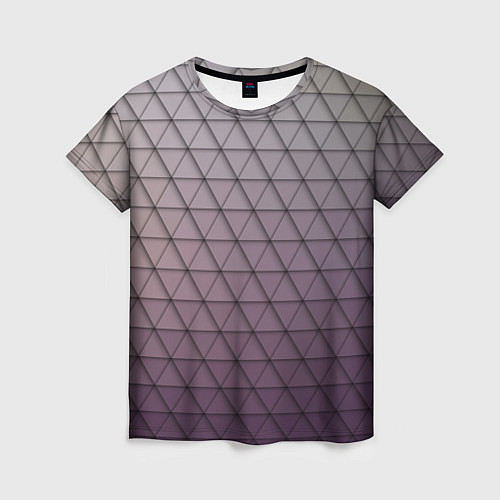 Женская футболка Кольчуга из треугольников / 3D-принт – фото 1