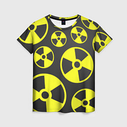 Женская футболка Радиация