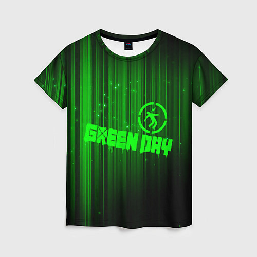 Женская футболка Green Day лучи / 3D-принт – фото 1