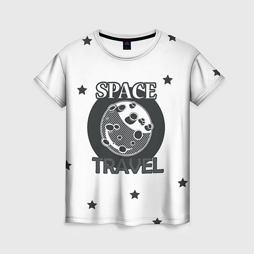 Женская футболка Space travel / 3D-принт – фото 1