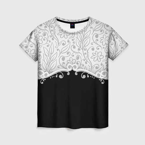 Женская футболка Флористика / 3D-принт – фото 1