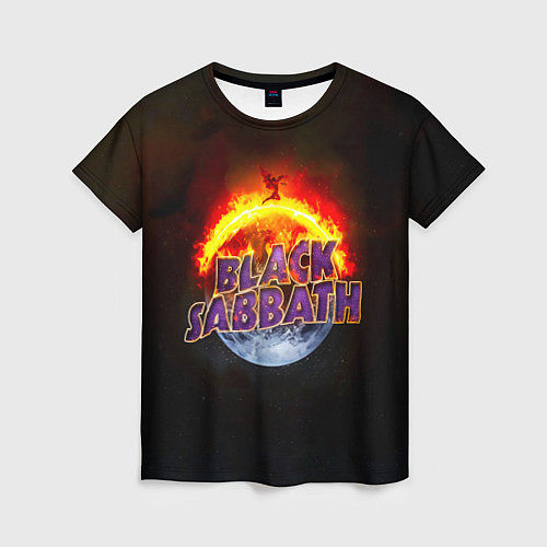 Женская футболка Black Sabbath земля в огне / 3D-принт – фото 1