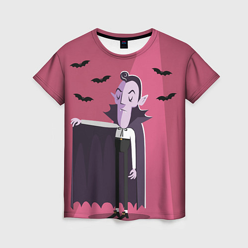 Женская футболка Дракула / 3D-принт – фото 1