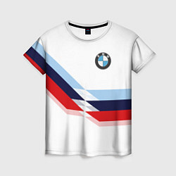 Женская футболка BMW БМВ WHITE