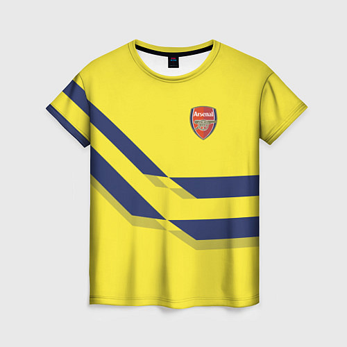 Женская футболка Arsenal FC: Yellow style / 3D-принт – фото 1