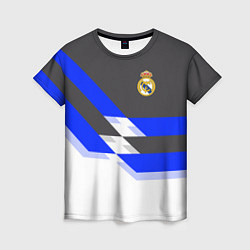 Футболка женская Real Madrid FC: White style, цвет: 3D-принт