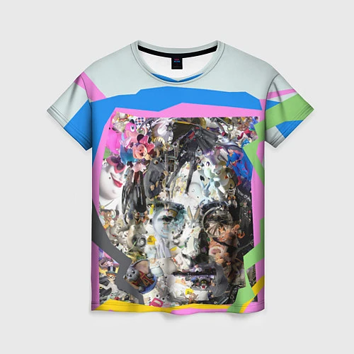 Женская футболка John Lennon: Abstraction / 3D-принт – фото 1