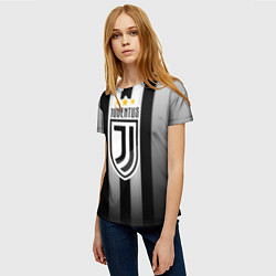 Футболка женская Juventus FC: New logo, цвет: 3D-принт — фото 2