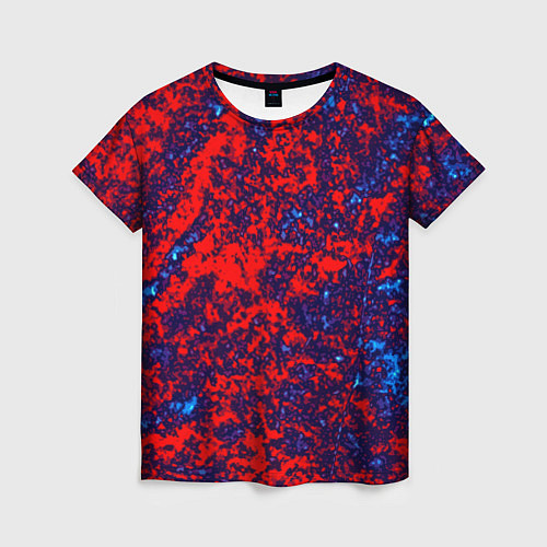 Женская футболка Капли красок / 3D-принт – фото 1