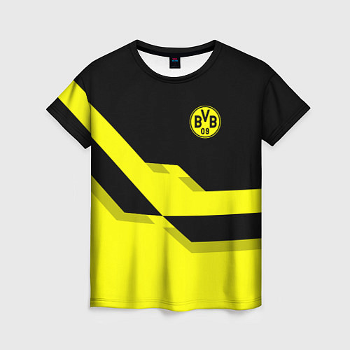 Женская футболка BVB FC: Yellow style / 3D-принт – фото 1