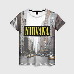 Женская футболка Nirvana City