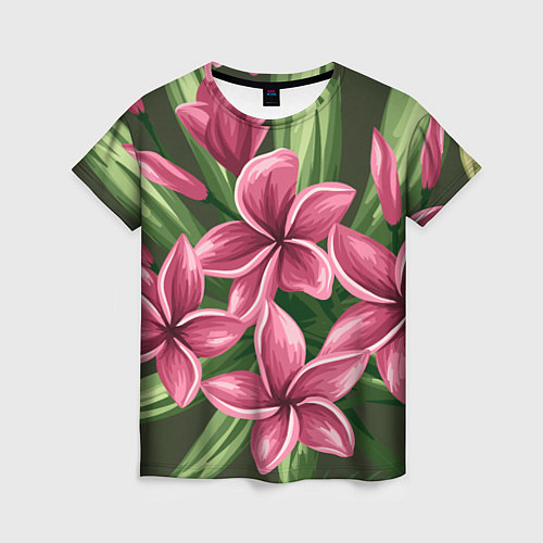 Женская футболка Райский сад / 3D-принт – фото 1