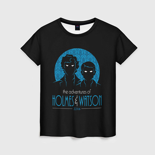 Женская футболка Холмс и Ватсон 221B / 3D-принт – фото 1