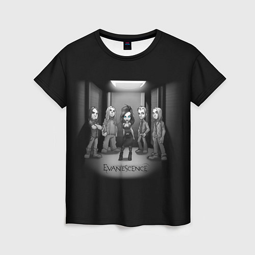 Женская футболка Evanescence Band / 3D-принт – фото 1
