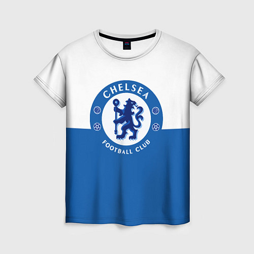 Женская футболка Chelsea FC: Duo Color / 3D-принт – фото 1