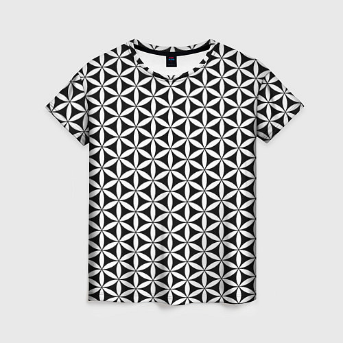 Женская футболка Цветок Жизни / 3D-принт – фото 1
