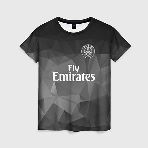 Женская футболка PSG FC: Polygons 2018 / 3D-принт – фото 1