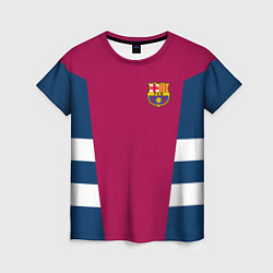 Футболка женская Barcelona FC: Vintage 2018, цвет: 3D-принт