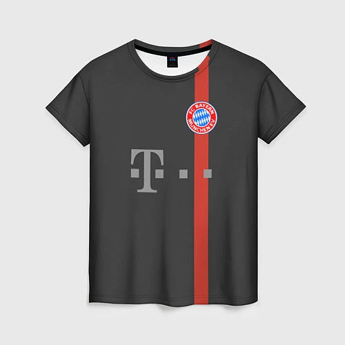 Женская футболка Bayern FC: Black 2018 / 3D-принт – фото 1