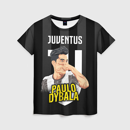 Женская футболка FC Juventus: Paulo Dybala / 3D-принт – фото 1