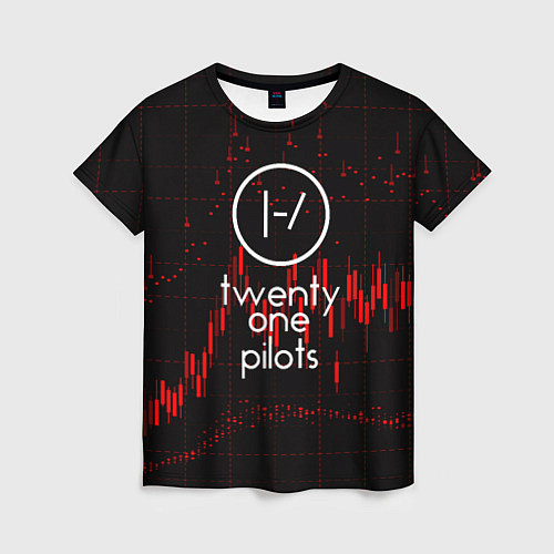 Женская футболка Twenty one pilots / 3D-принт – фото 1