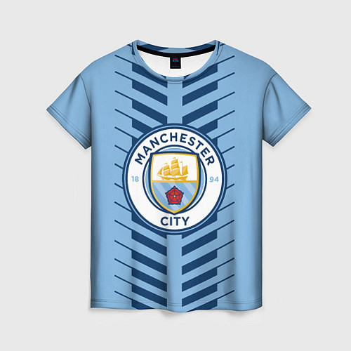 Женская футболка FC Manchester City: Creative / 3D-принт – фото 1