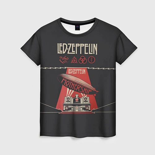 Женская футболка Led Zeppelin: Mothership / 3D-принт – фото 1